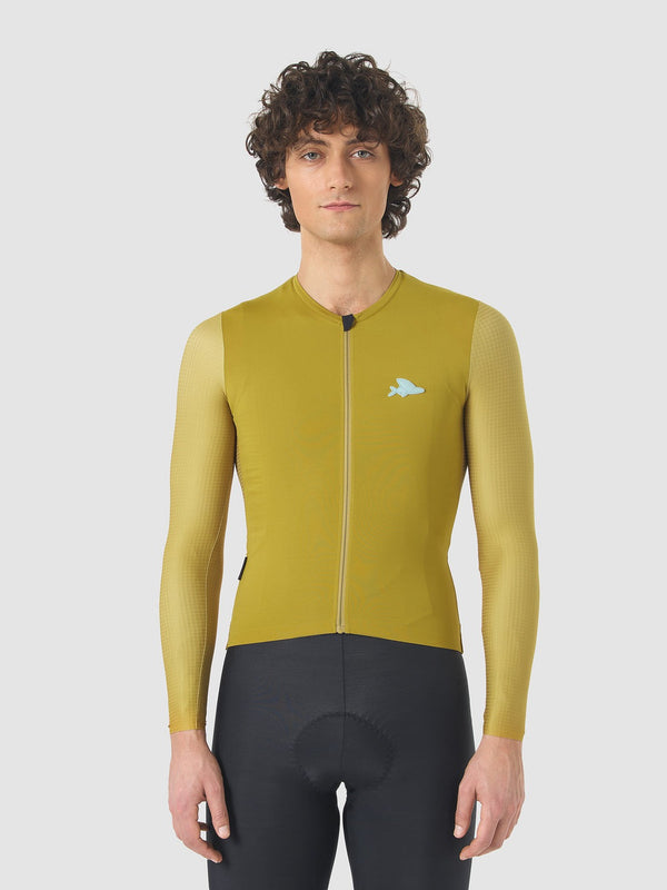 Café du Cycliste 車衣 Andrea Superlight LS Jersey Golden Olive 長袖 男款 金