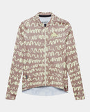 Café du Cycliste 車衣 Constance LS Jersey OysterGreyNaplesYellow 長袖 女款 黃棕塗鴉