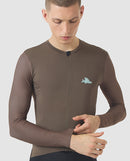 Café du Cycliste 車衣 Andrea Superlight LS Jersey Carob 長袖 男款 棕