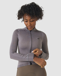 Café du Cycliste 車衣 Charlie ColdDye Charcoal 長袖 女款 炭灰