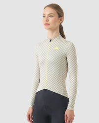 Café du Cycliste 車衣 Constance LS Jersey Puddle 長袖 女款 淺灰格