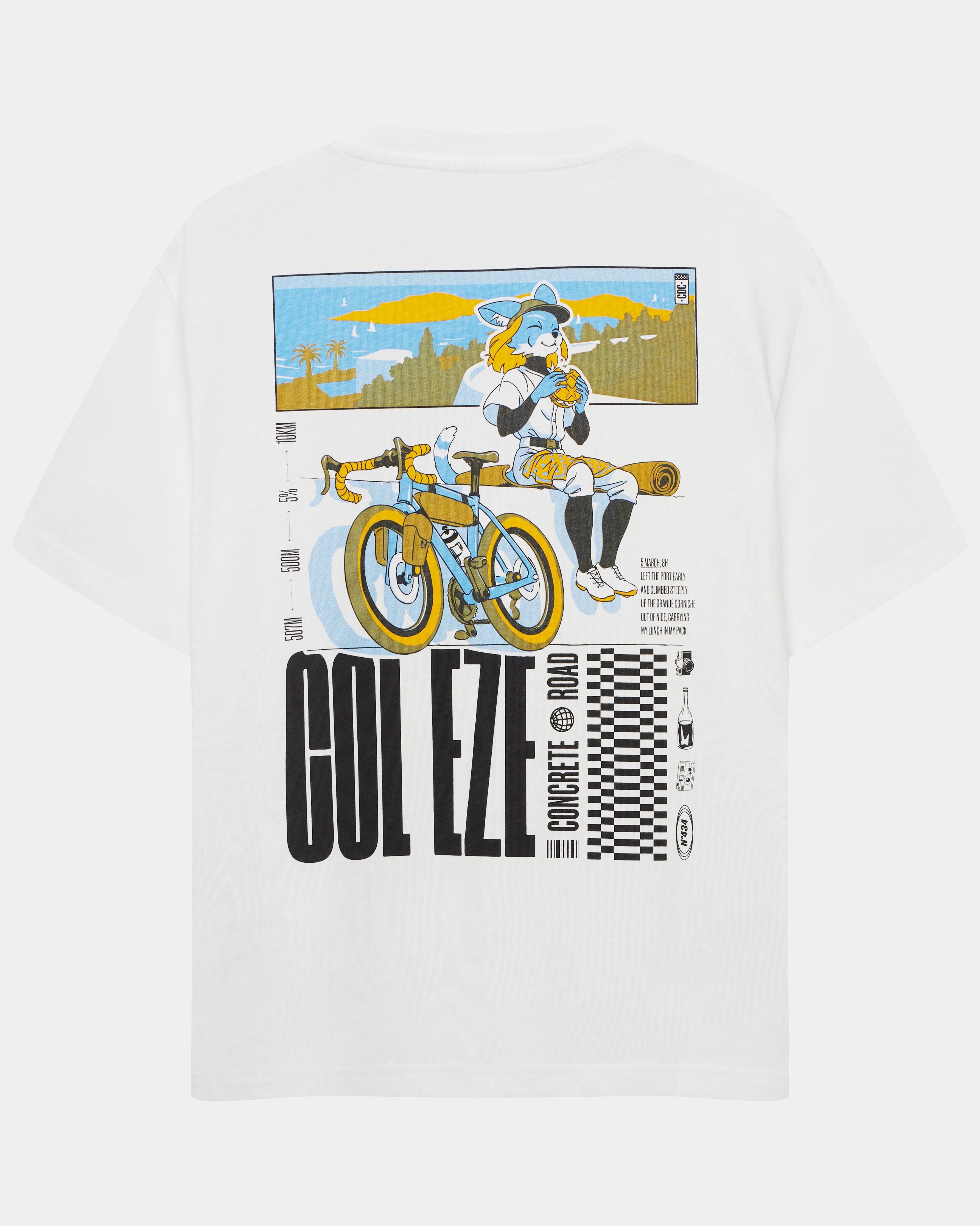 Café du Cycliste T-Shirt Col Eze Explore 白