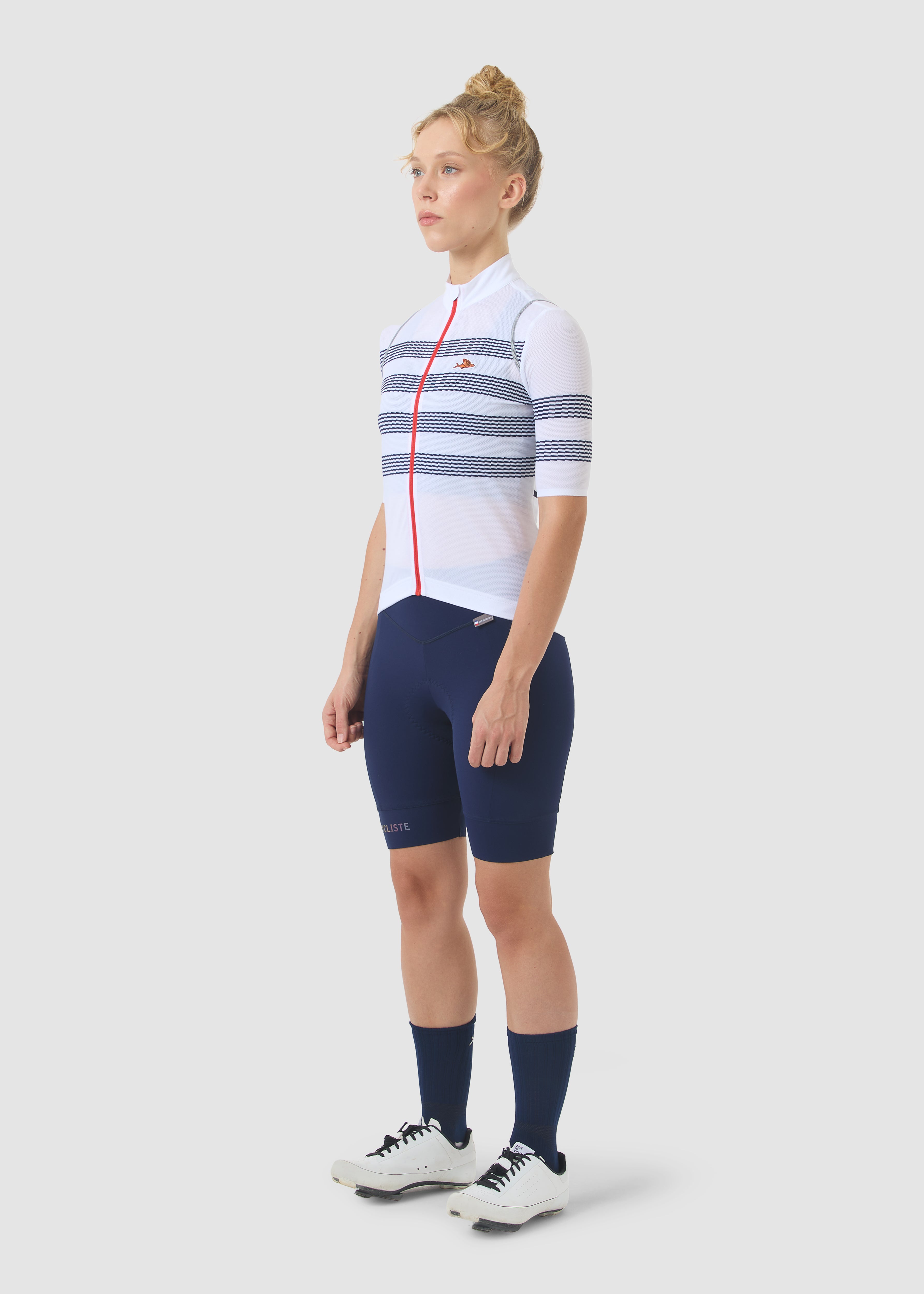 Café du Cycliste 車衣 Audax Mona V2 Superlight Jersey ClassicWhite 女款 經典藍白