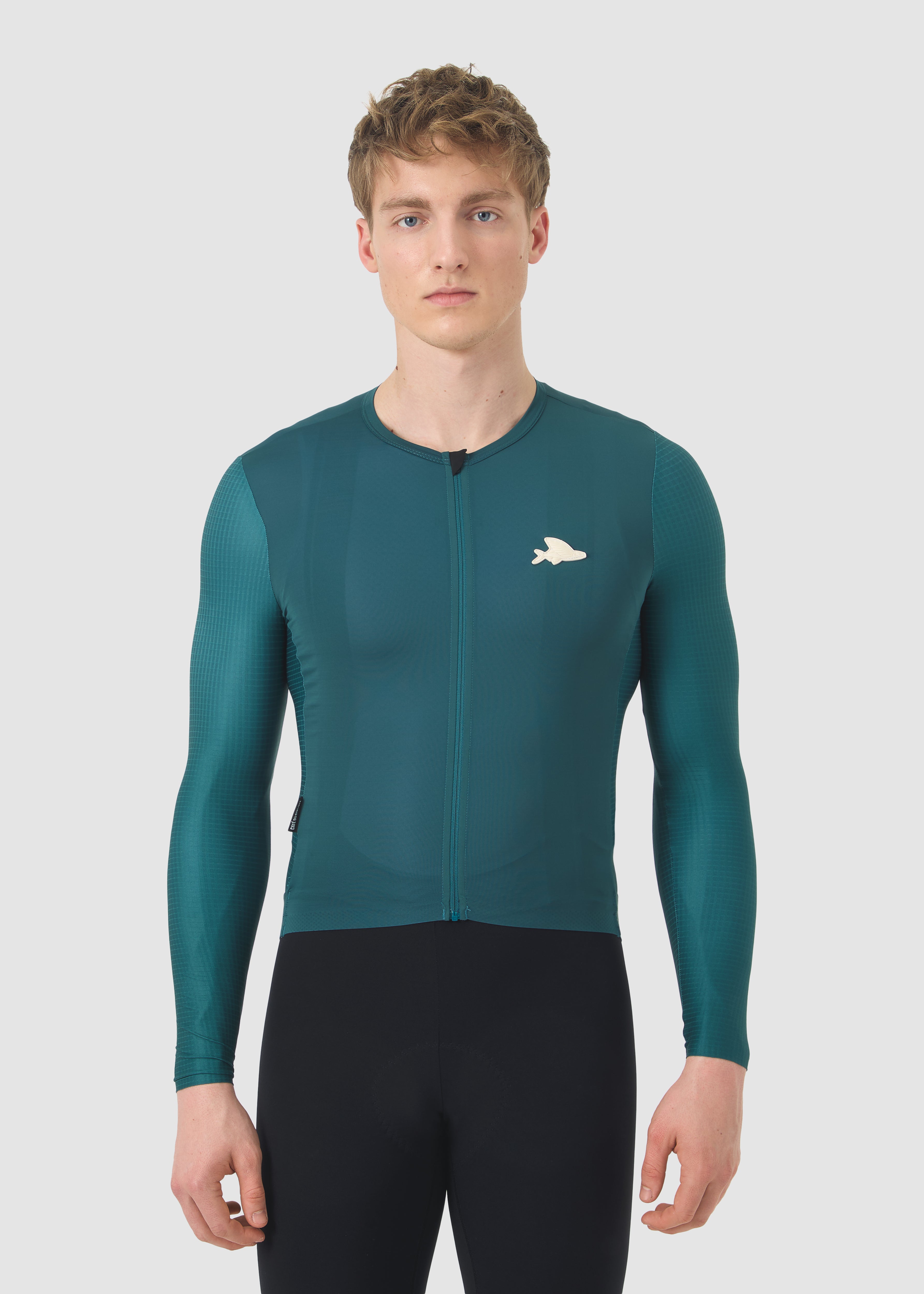 Café du Cycliste 車衣 Andrea Superlight LS Jersey Dark Sea 長袖 男款 深綠