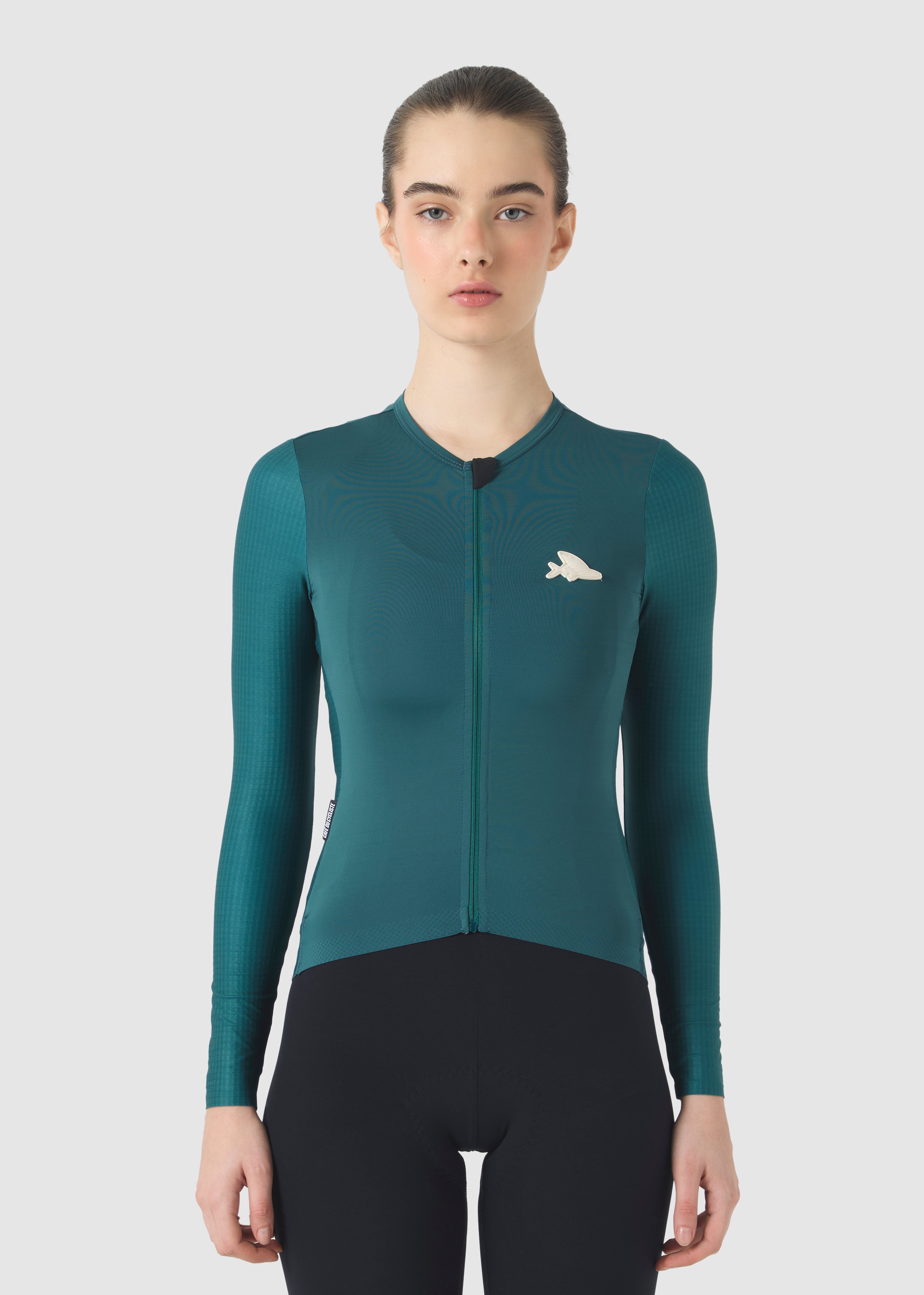 Café du Cycliste 車衣 Andrea Superlight LS Jersey Dark Sea 長袖 女款 深綠