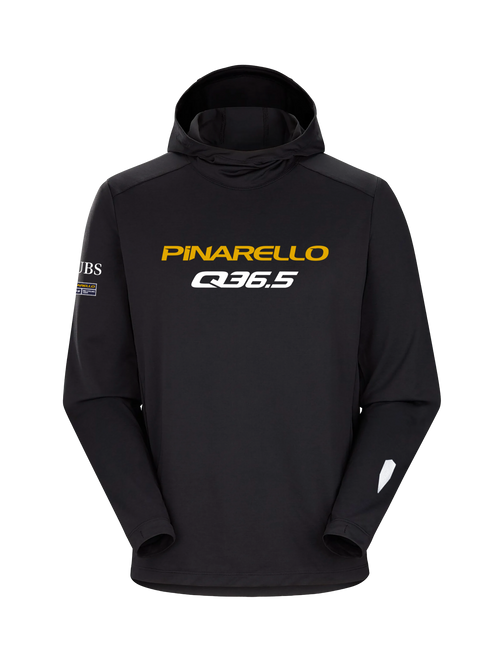 Q36.5 休閒服飾 Pro Cycling Team Travel Hoodie Black 黑