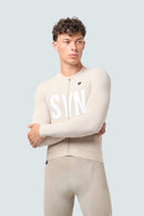 SYN 薄刷毛長袖車衣 Training LS Jersey 2.0 Iced Coffee 男款 淺咖啡
