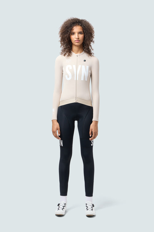 SYN 磁扣薄長口袋車褲 Training Bib Tights 2.0 Black 女款 黑