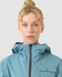 Café du Cycliste 外套Alizee DeepWater 防水 水藍