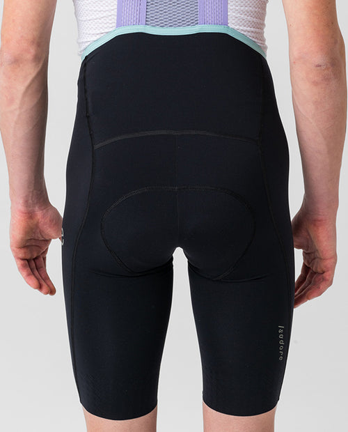 Isadore 車褲 Alternative Bib Shorts Black Purple 男款 黑