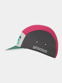 Café du Cycliste 小帽 Arnaud Cycling Cap Slow-Pink-Grey Faguo聯名款 粉白綠