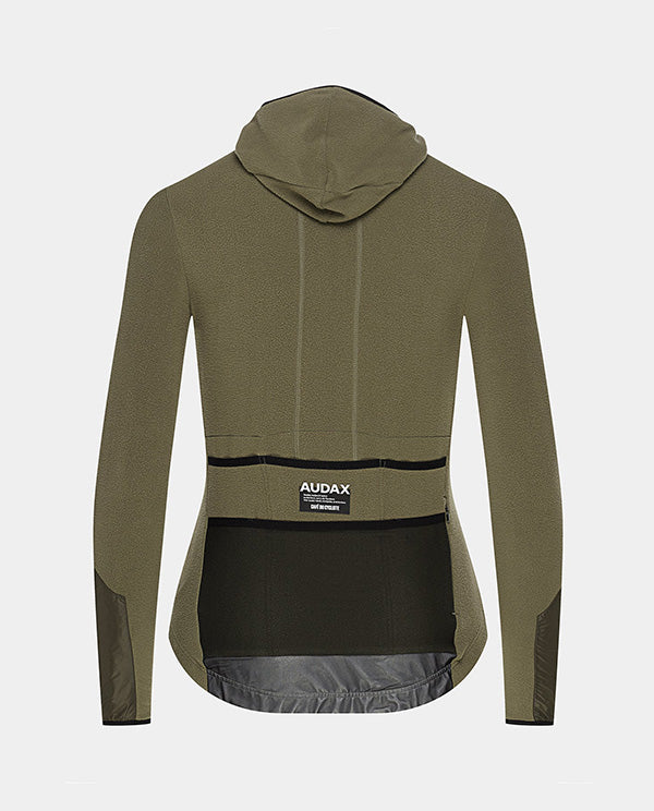 Café du Cycliste 車衣Audax Ingrid LS Jersey V2 Moss Green 長袖 女款 卡其綠