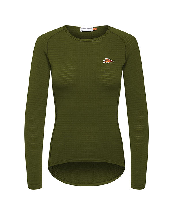 Café du Cycliste 底衫Coline LS Baselayer Leaf Green 長袖 女款 綠