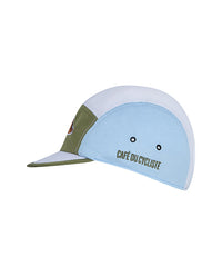 Café du Cycliste 小帽Gravel Cap Khaki Ice Blue 卡其綠水藍