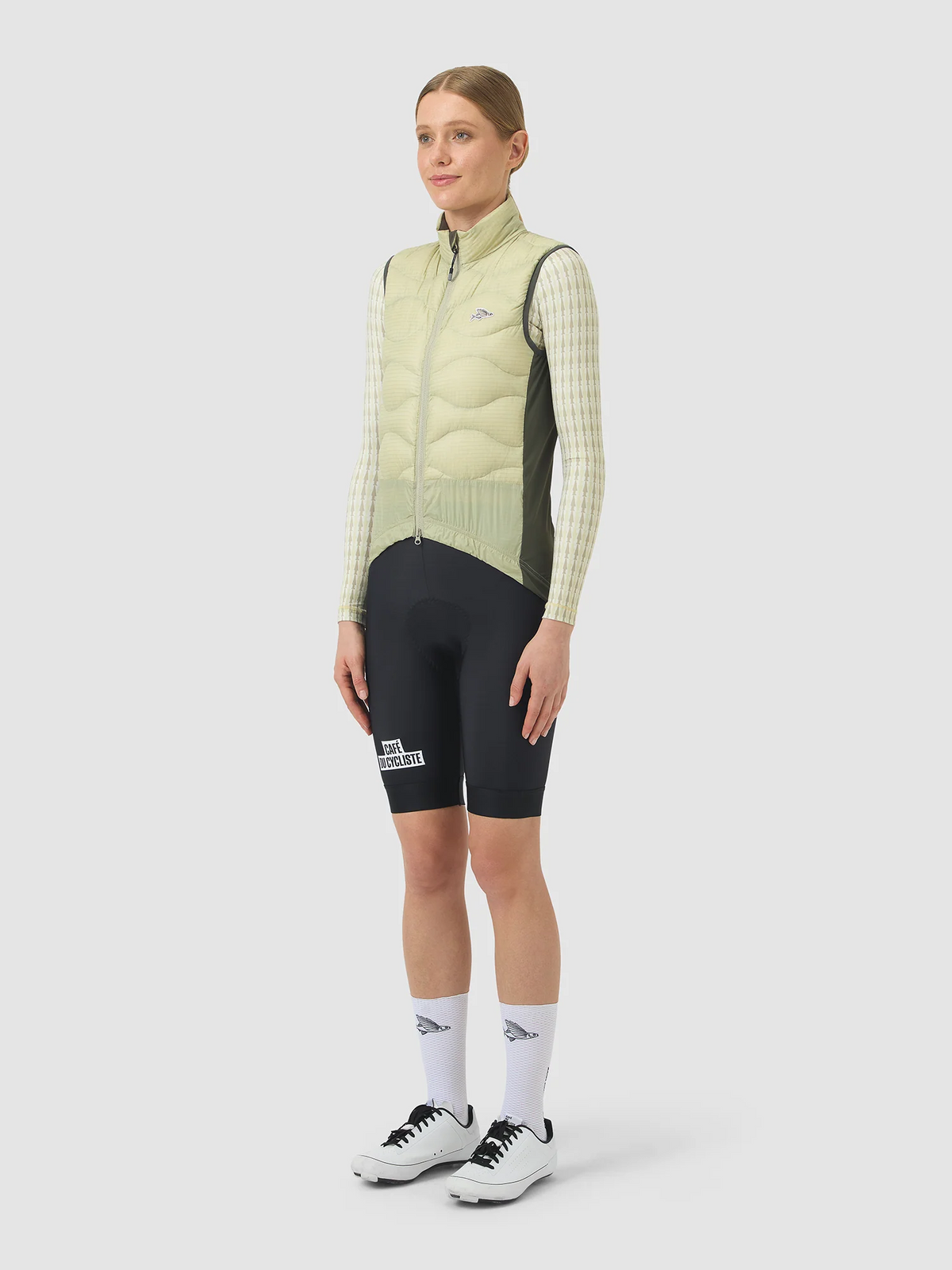 Café du Cycliste 背心Alexia V3 Thermal Gilet Puddle 男女共版 沼綠