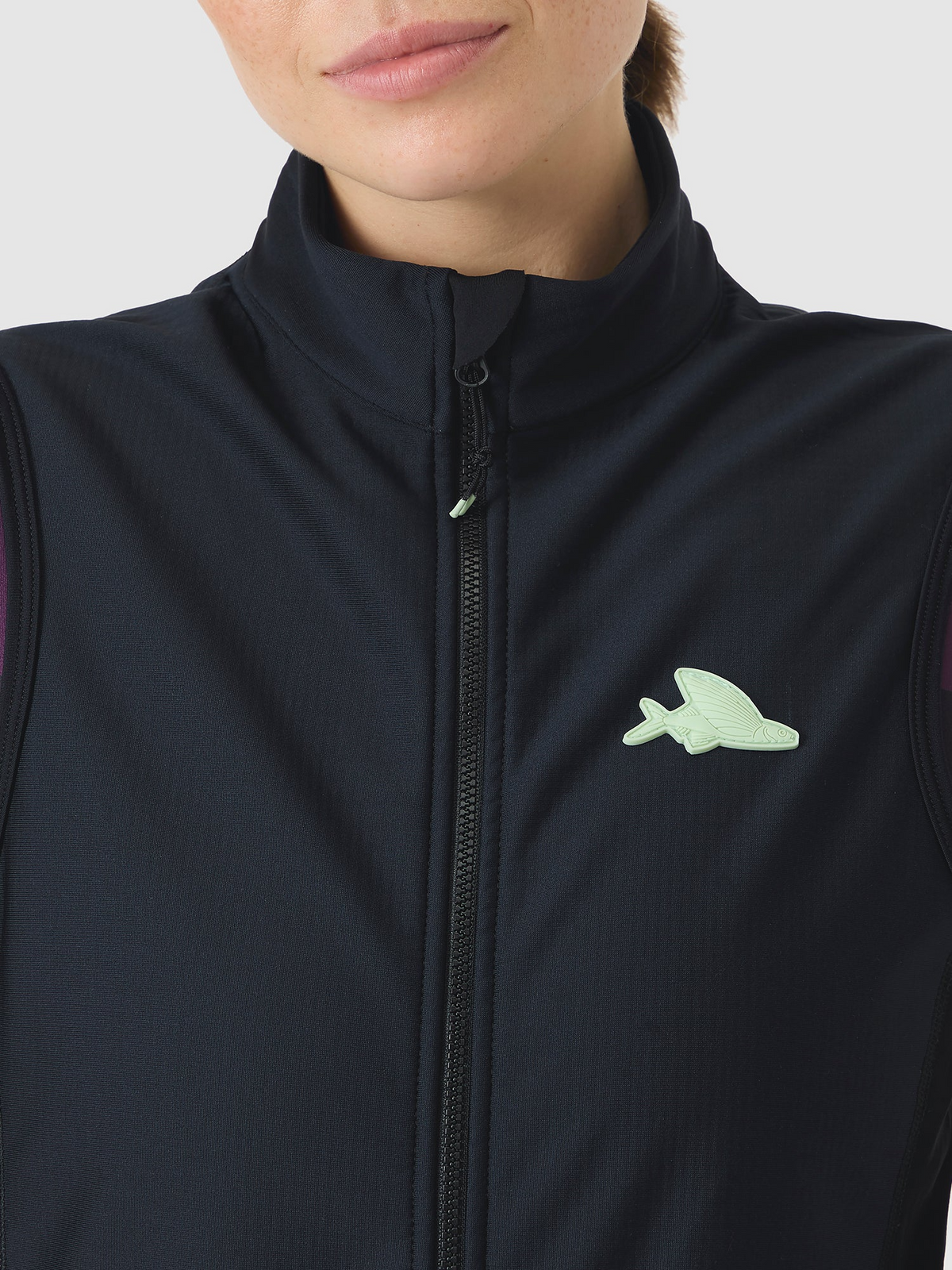 Café du Cycliste 背心 Sibille Thermal Gilet Raven 女款 黑