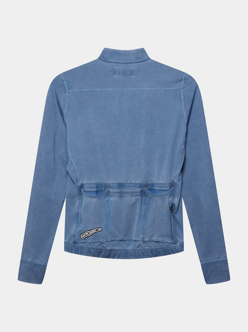 Café du Cycliste 車衣 Charlie Cold Dye Navy 長袖 男款 冷染藍