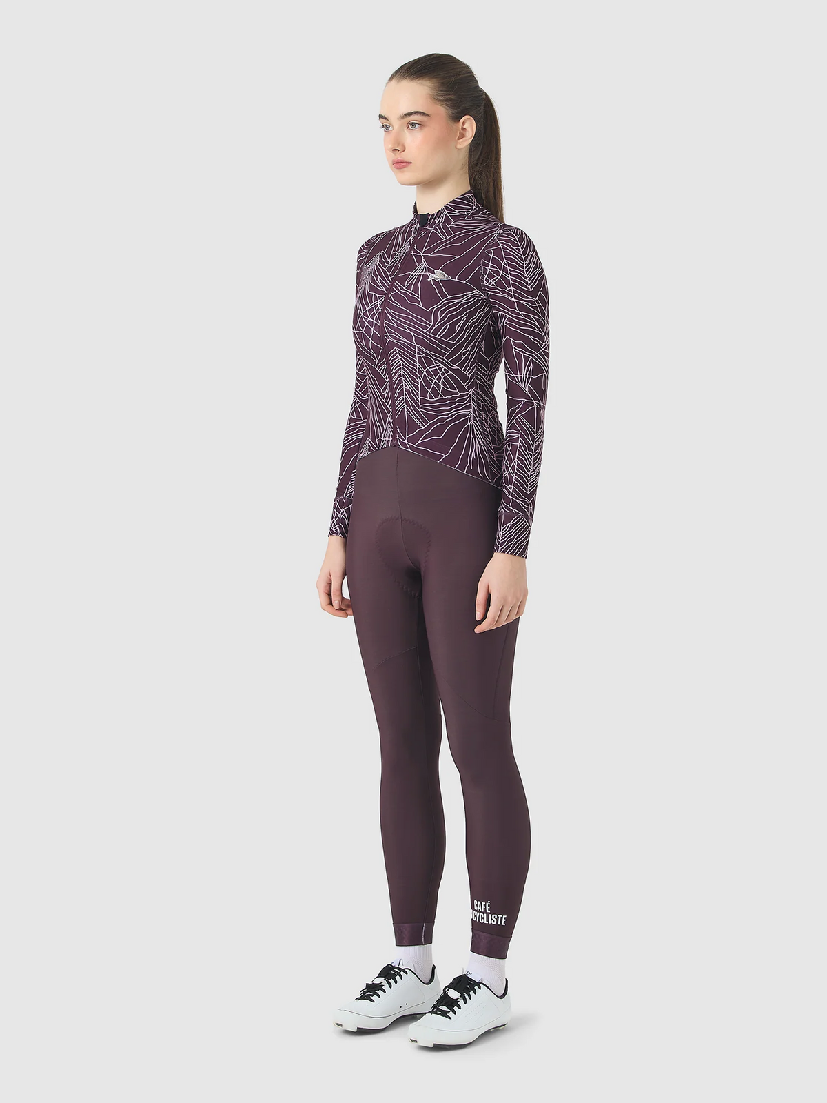 Café du Cycliste 車衣 Charlie Cold Dye Red Moss 長袖 女款 冷染暗紅