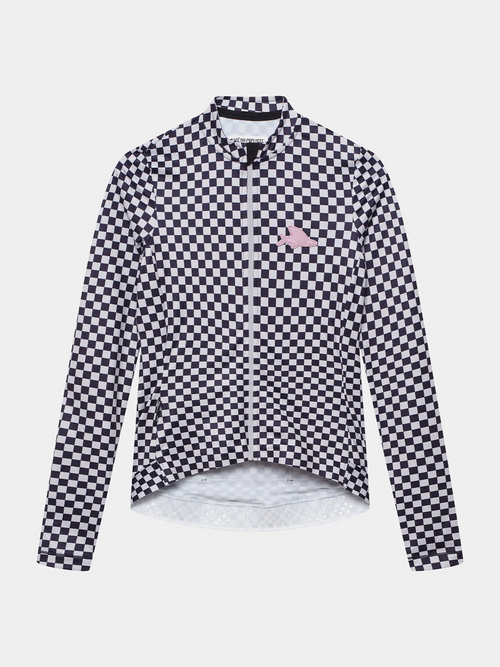 Café du Cycliste 車衣 Constance V2 LS Jersey Grey Purple 長袖 女款 紫灰格