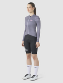 Café du Cycliste 車衣 Constance V2 LS Jersey Grey Purple 長袖 女款 紫灰格