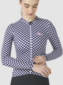 Café du Cycliste 車衣 Constance V2 LS Jersey Grey Purple 長袖 女款 紫灰格