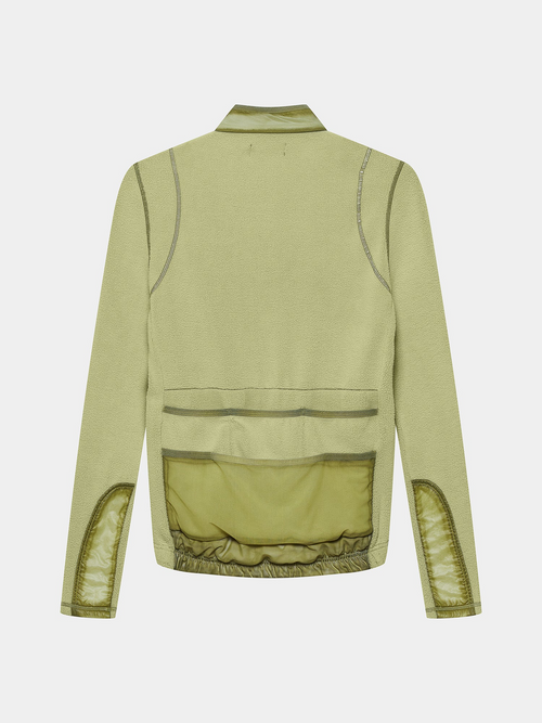 Café du Cycliste 車衣Audax Emilie Cold Dye Hay Green 長袖 男款 牧草綠