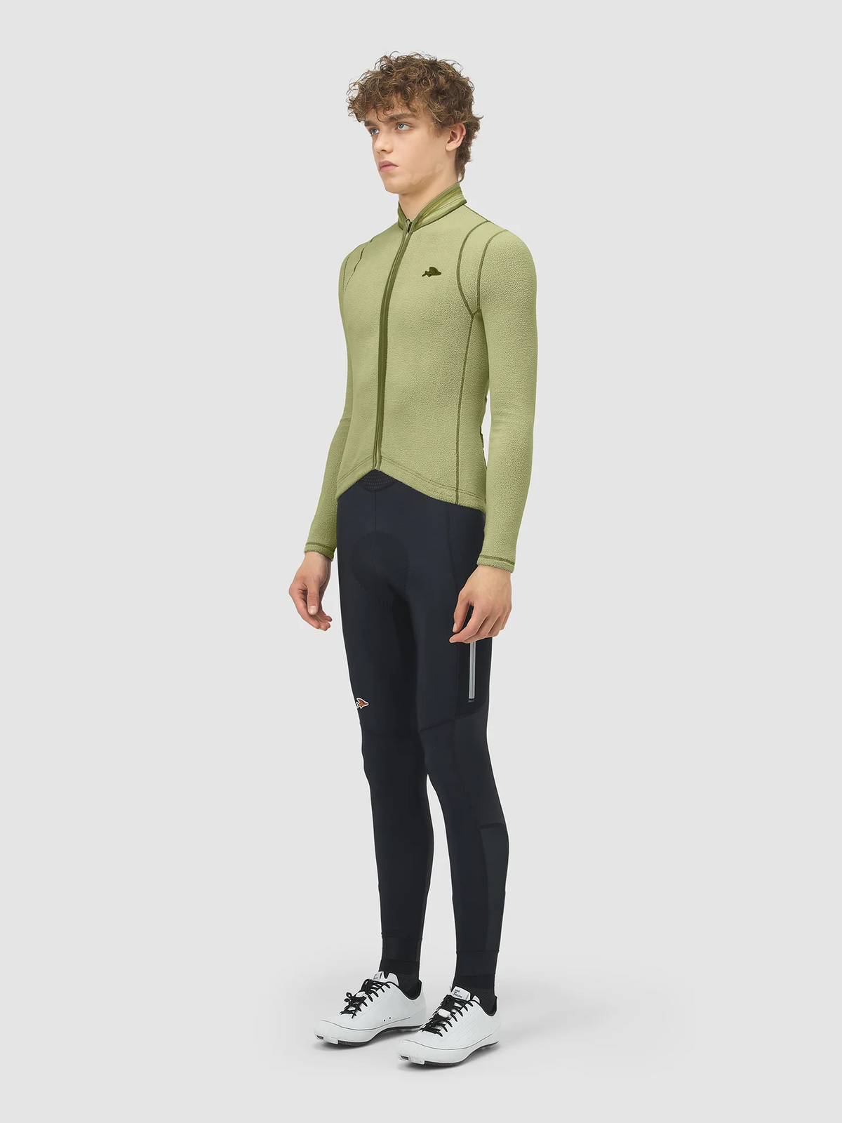 Café du Cycliste 車衣Audax Emilie Cold Dye Hay Green 長袖 男款 牧草綠