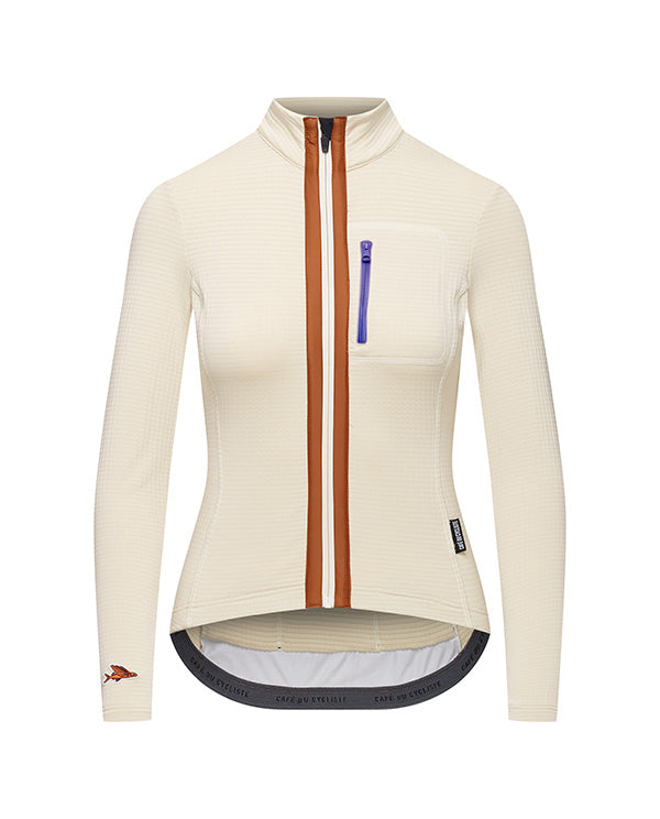 Café du Cycliste 車衣Audax Lorenne LS Jersey Chalk 長袖 女款 石粉白