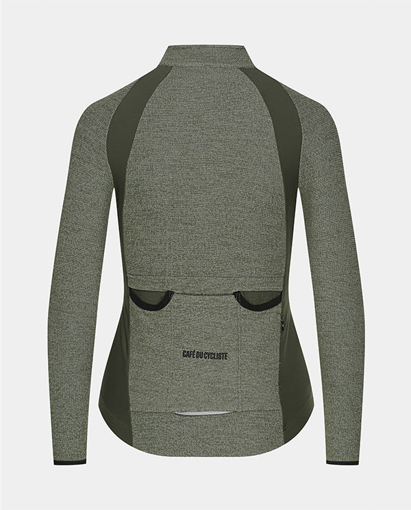 Café du Cycliste 車衣Marguerit LS Jersey V2 Lichen Green 長袖 女款 淺綠