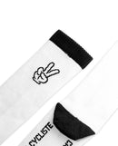 Café du Cycliste 車襪 Motto Socks White 混羊毛襪 白