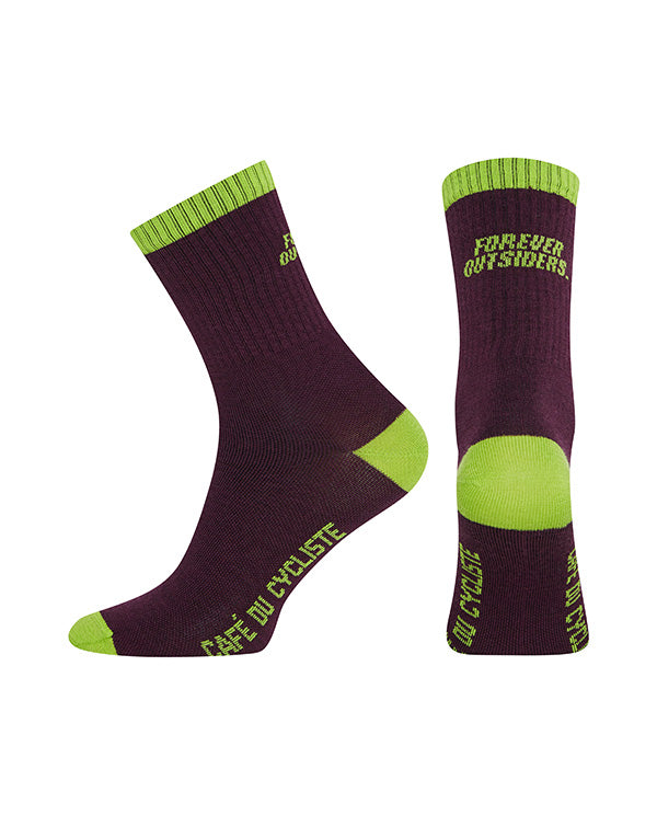 Café du Cycliste 車襪 1otto Socks Quetsche 混羊毛襪 紫