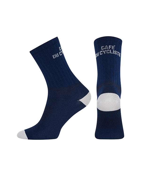 Café du Cycliste 車襪 Cycling Socks Block Colour Navy 藍