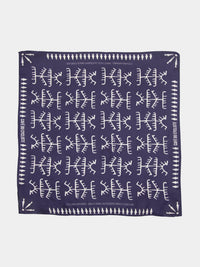Café du Cycliste 絲巾Carre de Soie Scarf Pueple Rain 深灰紫