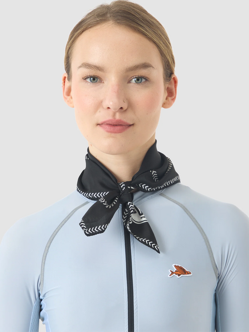 Café du Cycliste 絲巾Carre de Soie Silk Scarf White n Black 黑