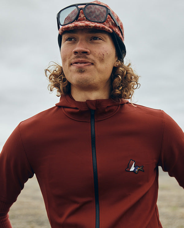 CaféduCycliste 帽 Belgian Clay Brown 冬季比利時帽 灰橘