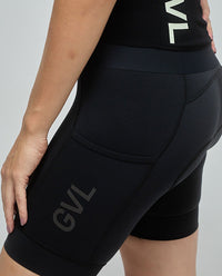 Givelo 磁吸式口袋車褲 MC Cargo Bib Shorts Black 女款 黑