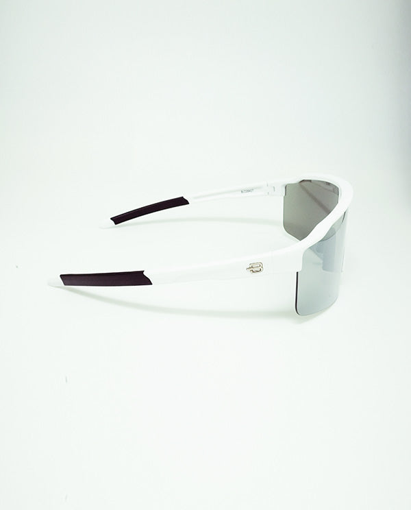 BLOOVS TAROKO MATTE WHITE SILVER MIRROR 霧白框銀鏡片