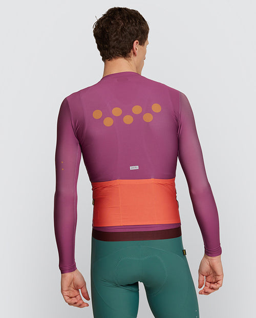 Pedla 薄長袖車衣 BOLD Essential Classic LS Jersey Mulberry 男款 桑葚紫