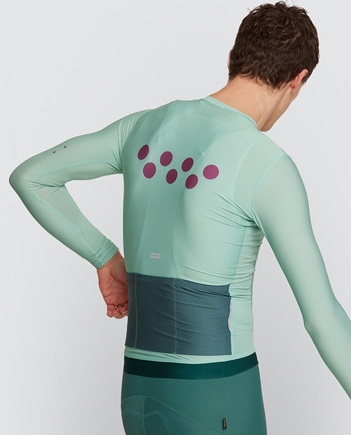 Pedla 薄長袖車衣 BOLD Essential Classic LS Jersey Patina 男款 綠