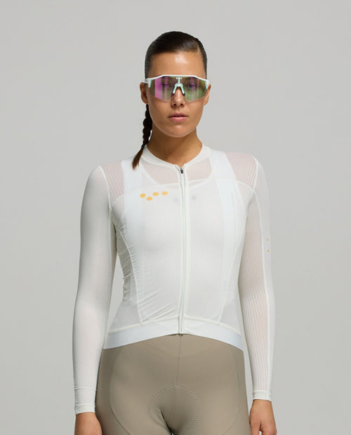 Pedla 薄長袖車衣 BOLD Essentials Air LS Jersey Porcelain Ray 女款 瓷白