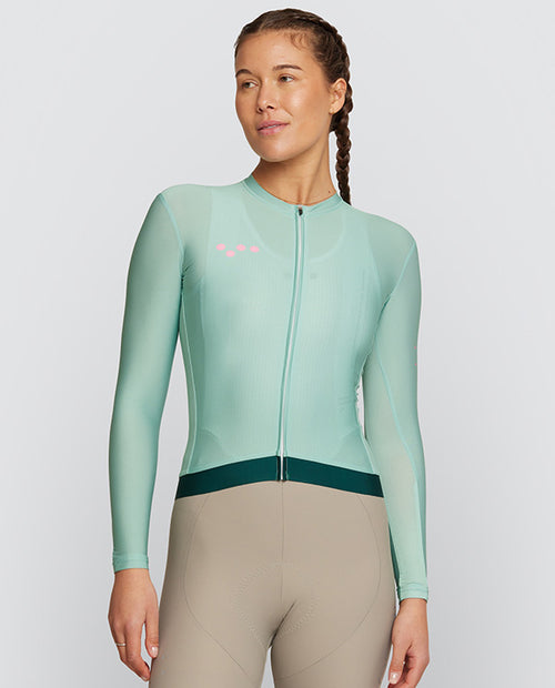 Pedla 薄長袖車衣 BOLD Essential Classic LS Jersey Patina 女款 綠