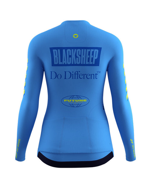 BSC 薄長袖車衣WMN LS Future Project Sonic Blue 女款 藍