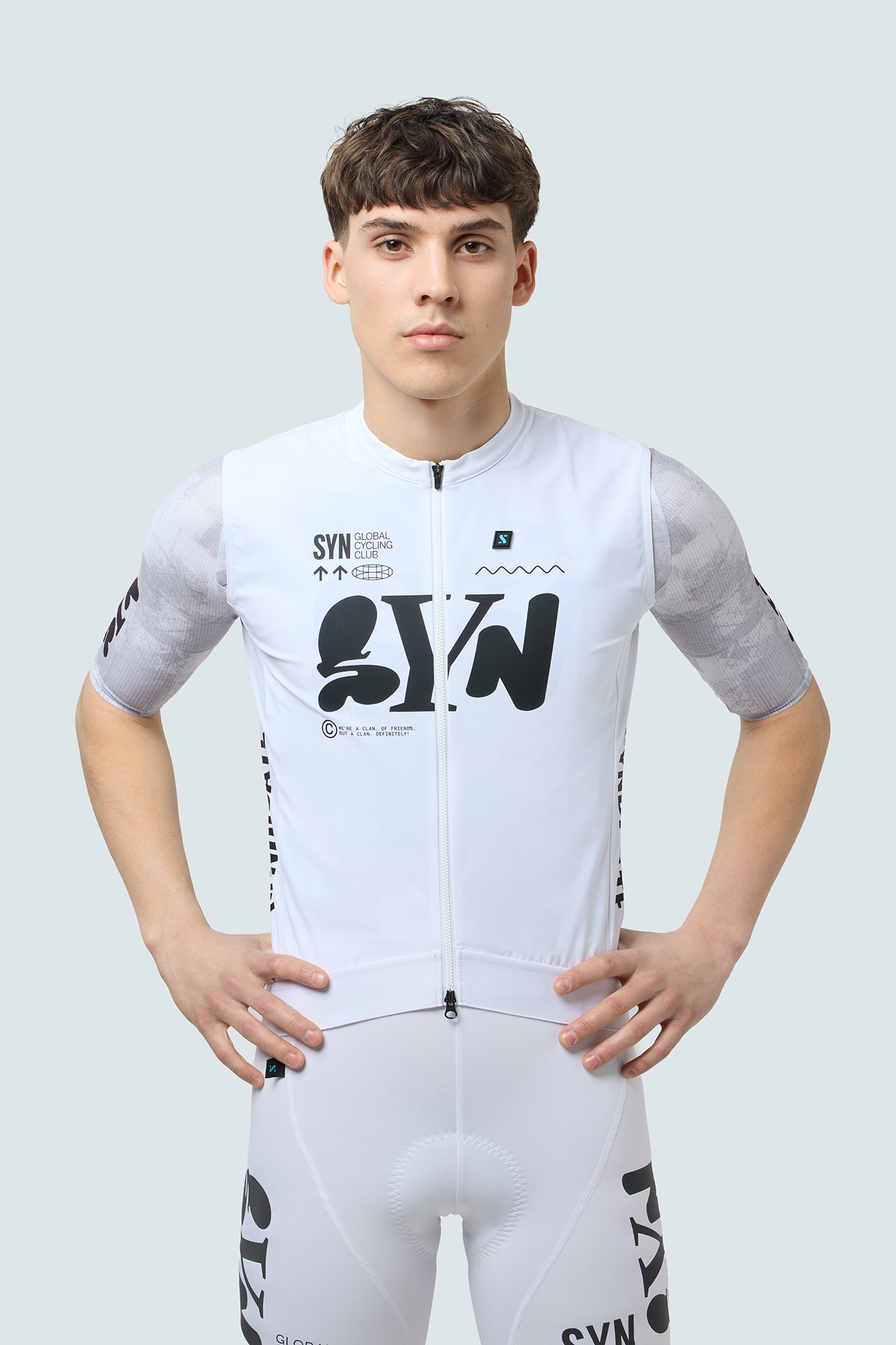 SYN 防潑背心 Pro Team Vest White 男款 白