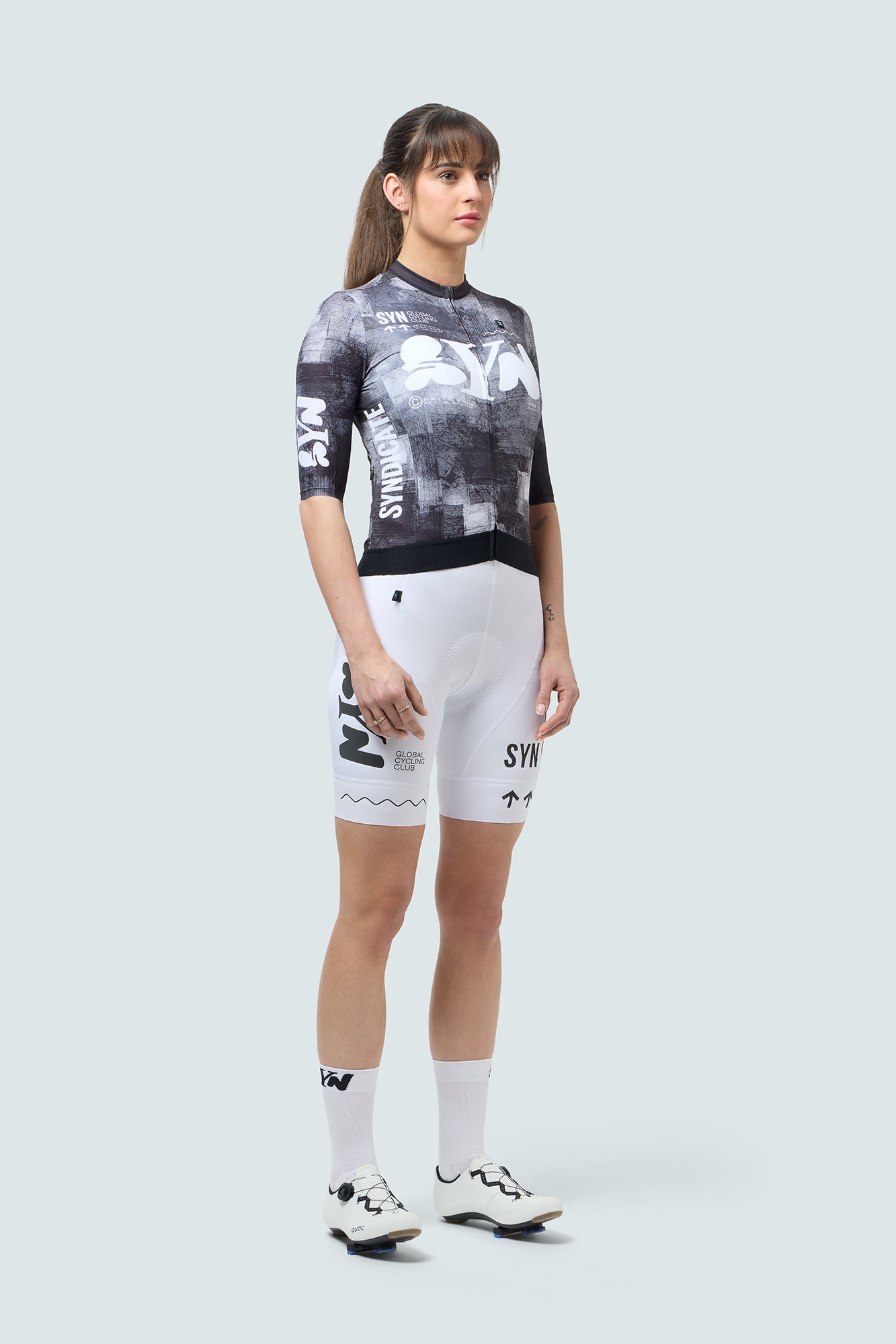 SYN 車褲 Pro Team Bib Shorts White 女款 白
