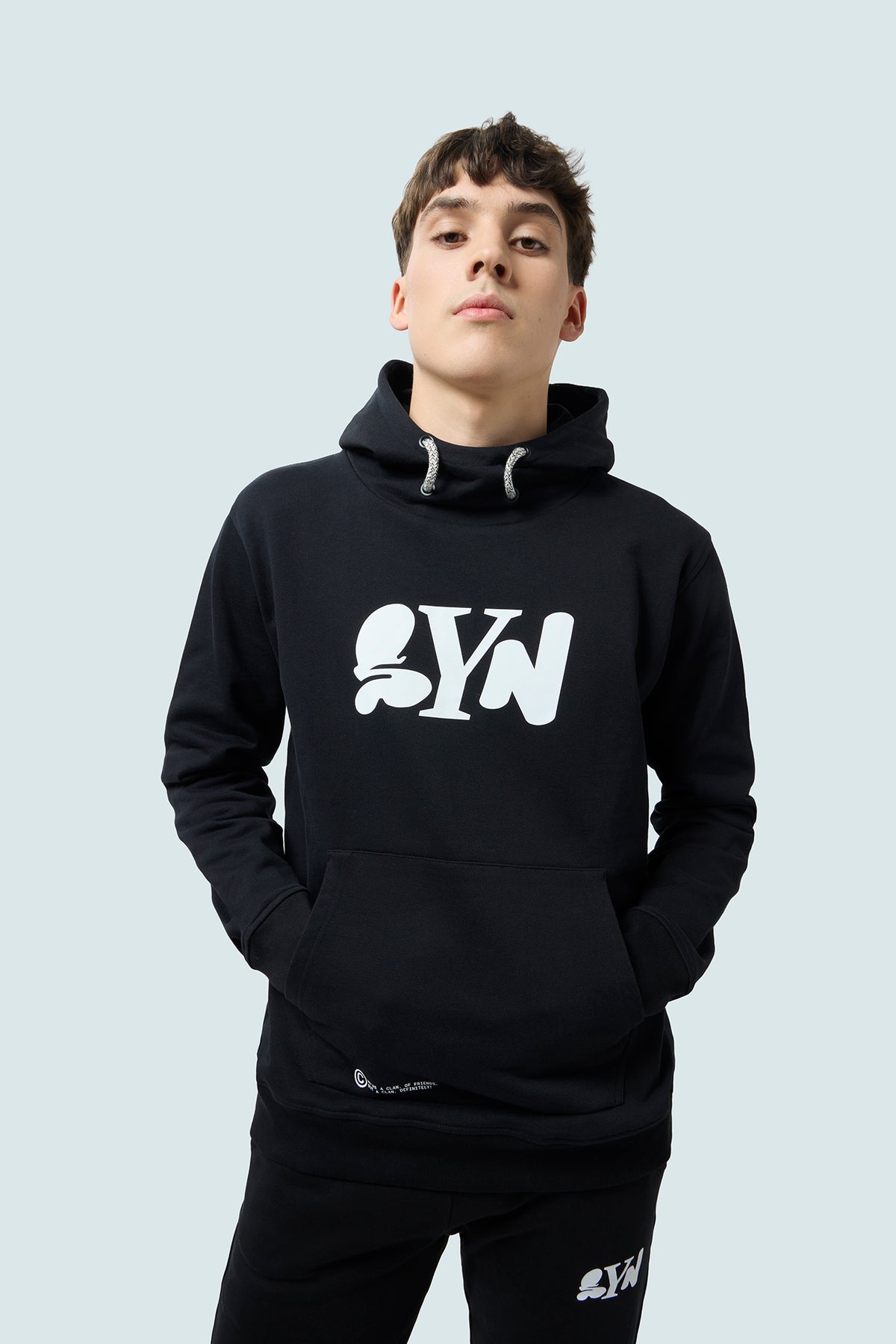SYN 連帽長T Pro Team Hoodie Black 男女共版 黑