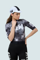 SYN 車衣 Pro Team Jersey Black 女款 塊狀刷灰黑