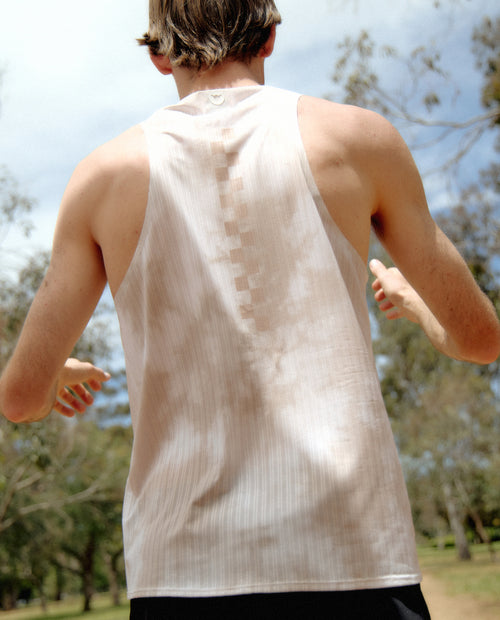 Black Sheep 運動衣 Fly Singlet - Natural Bronze 跑衣背心 男款 米白染