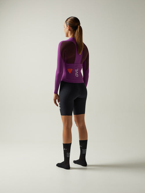 Givelo 長袖車衣 C.D.A. LS Jersey Eminence 紫錐花