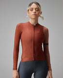 Givelo 薄長袖車衣Jersey LS G90 Autumn 秋楓橘 男女共版