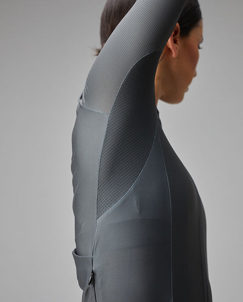 Givelo 薄長袖車衣Jersey LS G90 Iron 經典灰 男女共版